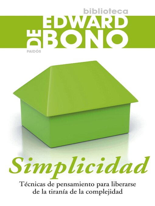 Title details for Simplicidad by Edward de Bono - Available